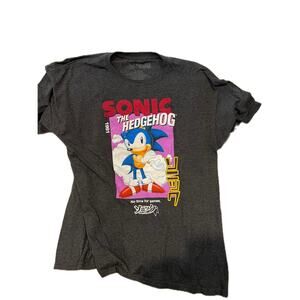 Sonic the Hedgehog No Time for Games T-Shirt Mens XL